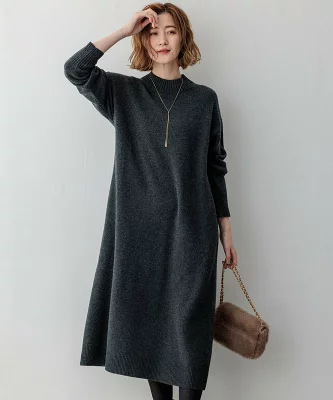 23区 カシミヤブレンド ニットワンピース