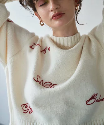 SENSE OF PLACE シシュウデザインセーター