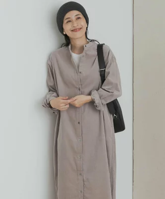 DOORS 『UR TECH』コーデュロイシャツワンピース