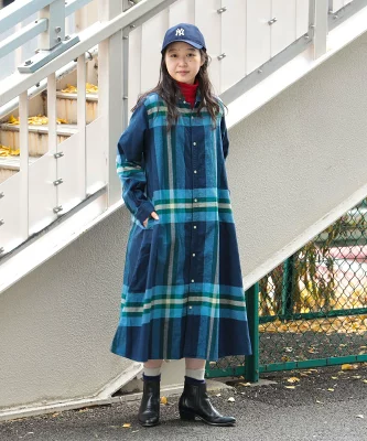 BEAMS BOY ビッグ タータン ワンピース