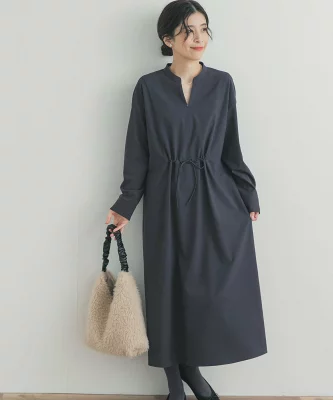 DOORS ドロストリボンフレアワンピース