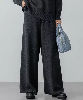 23区 カシミヤブレンド ニット パンツ