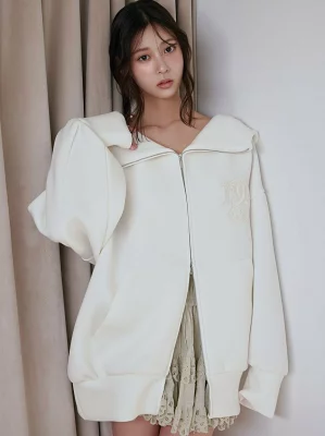 SNIDEL ボリュームパーカーワンピース